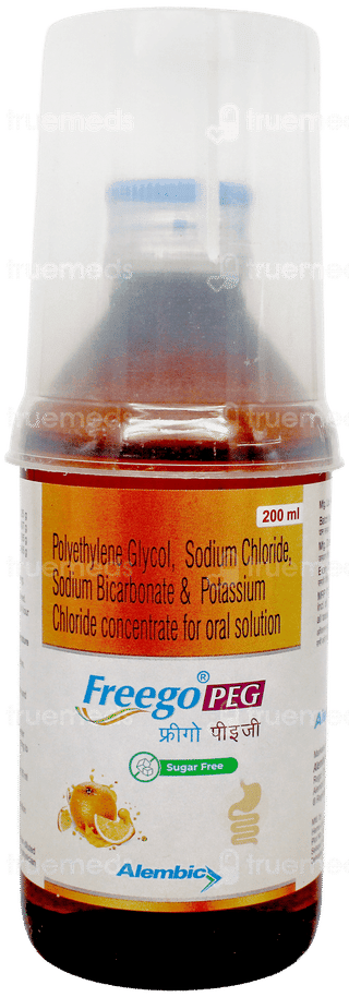 Freego Peg Orange Flavour Sugar Free Solution 200Ml